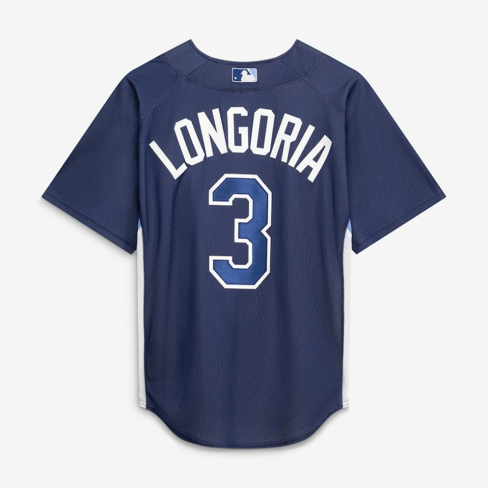 Navy Evan Longoria Tampa Bay Rays Mitchell & Ness Authentic Batting Practice Jersey