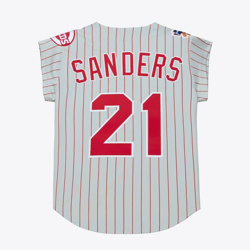 Gray Deion Sanders Cincinnati Reds Mitchell & Ness 1997 Authentic Jersey