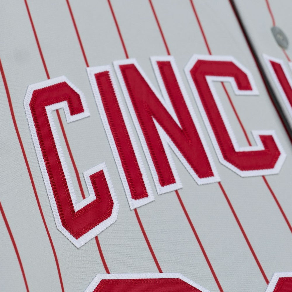 Gray Deion Sanders Cincinnati Reds Mitchell & Ness 1997 Authentic Jersey