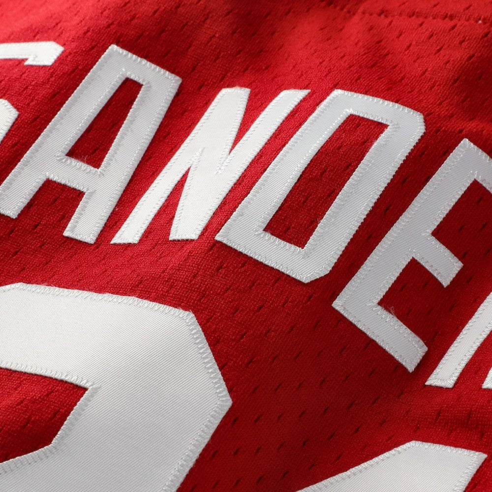 Red Deion Sanders Cincinnati Reds Mitchell & Ness Cooperstown Mesh Batting Practice Button-Up Jersey