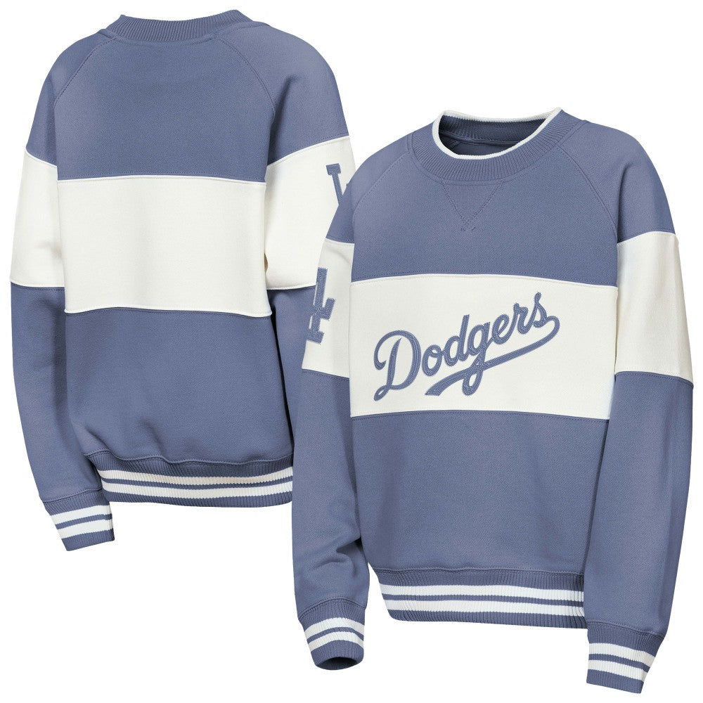 Blue Los Angeles Dodgers Outerstuff Youth Ultimate Pastels On Base Sweatshirt