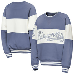 Blue Atlanta Braves Outerstuff Youth Ultimate Pastels On Base Sweatshirt