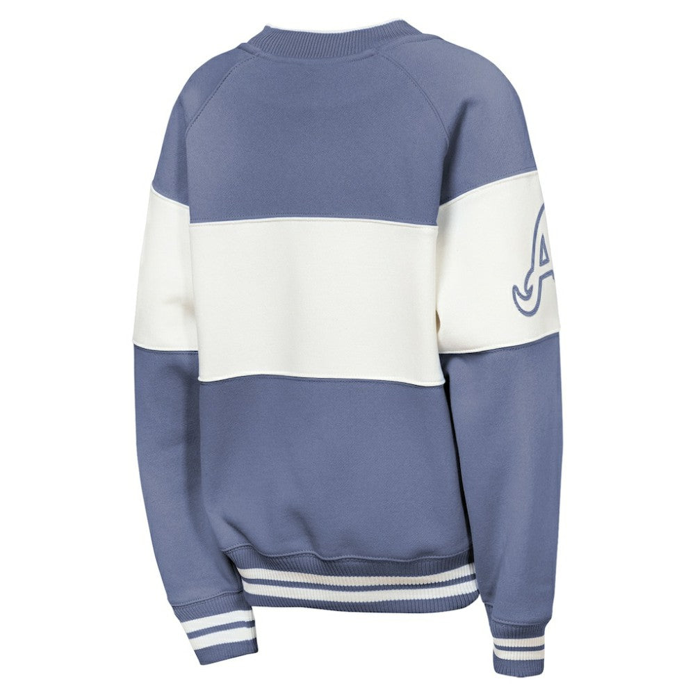 Blue Atlanta Braves Outerstuff Youth Ultimate Pastels On Base Sweatshirt