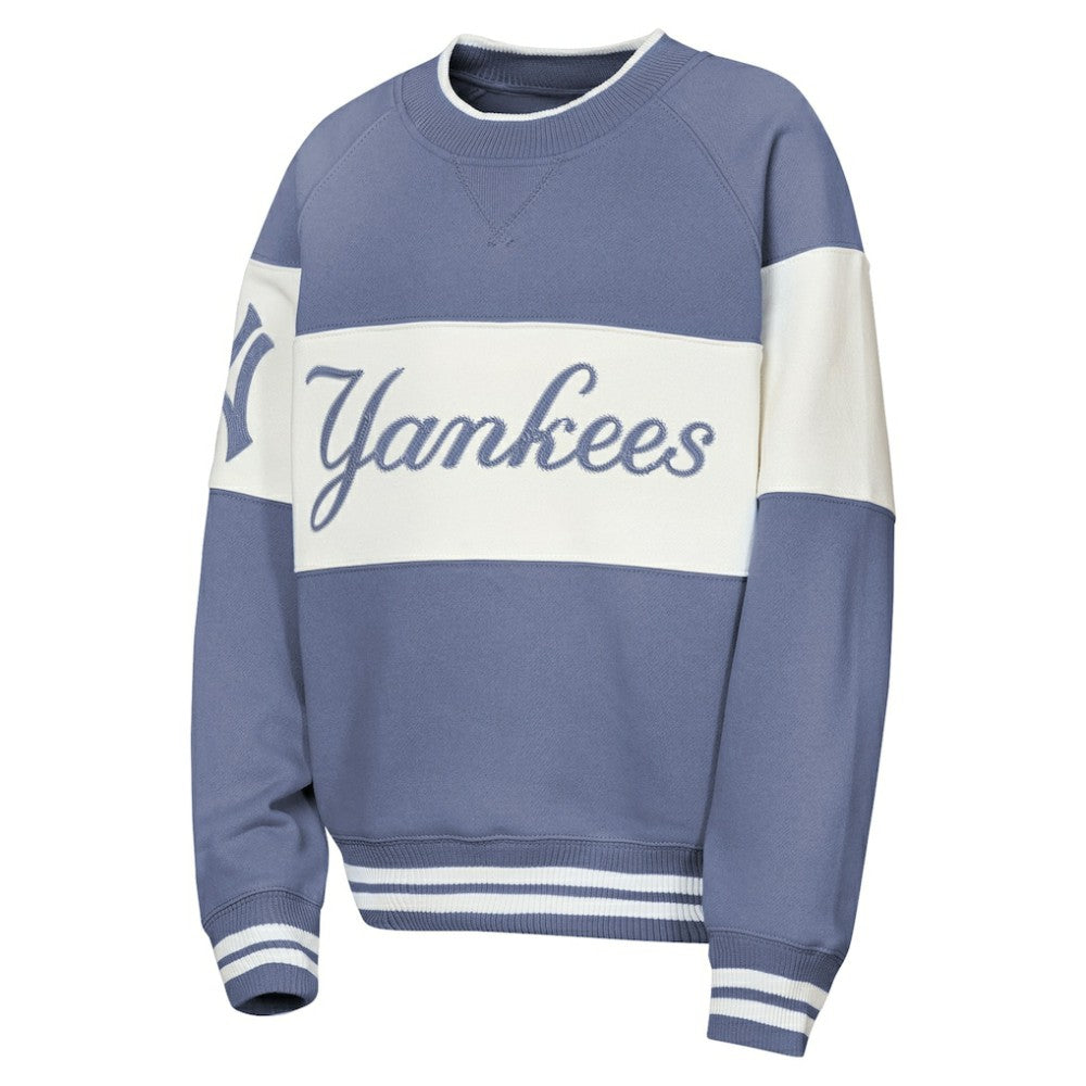 Blue New York Yankees Outerstuff Youth Ultimate Pastels On Base Sweatshirt