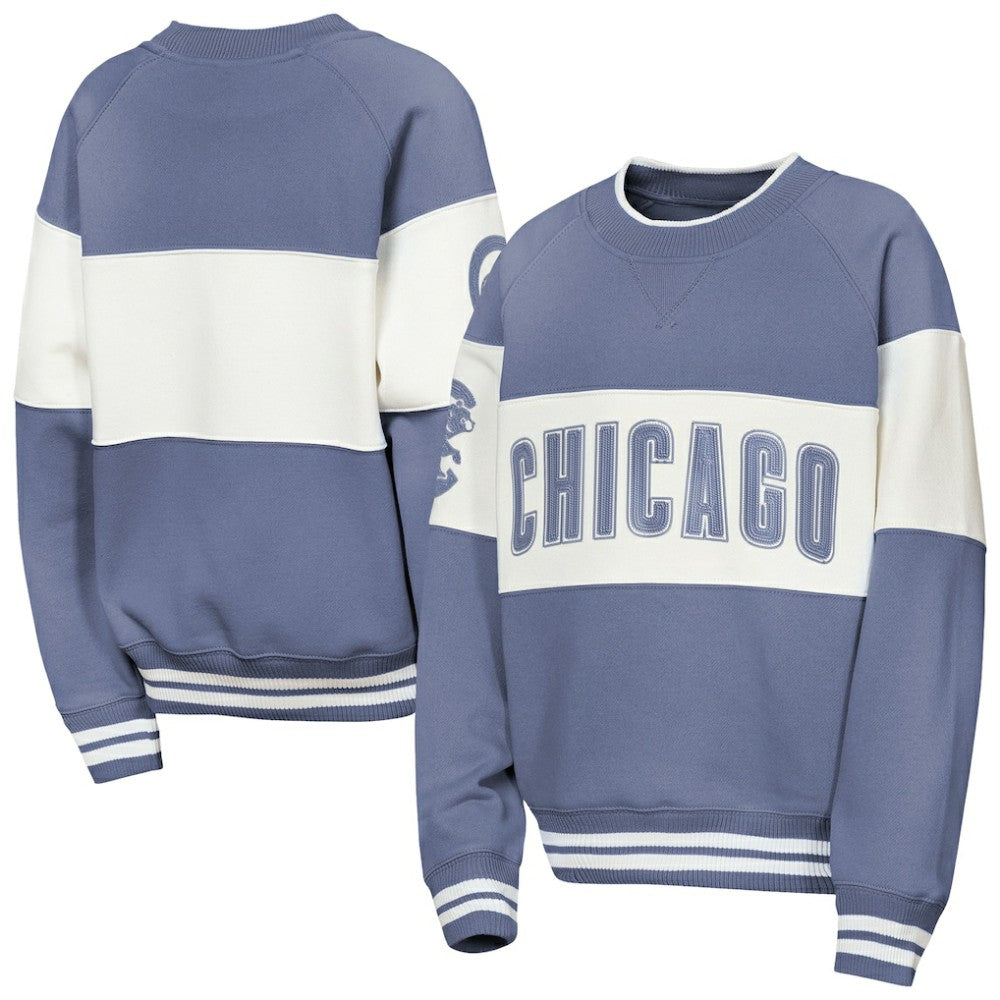 Blue Chicago Cubs Outerstuff Youth Ultimate Pastels On Base Sweatshirt