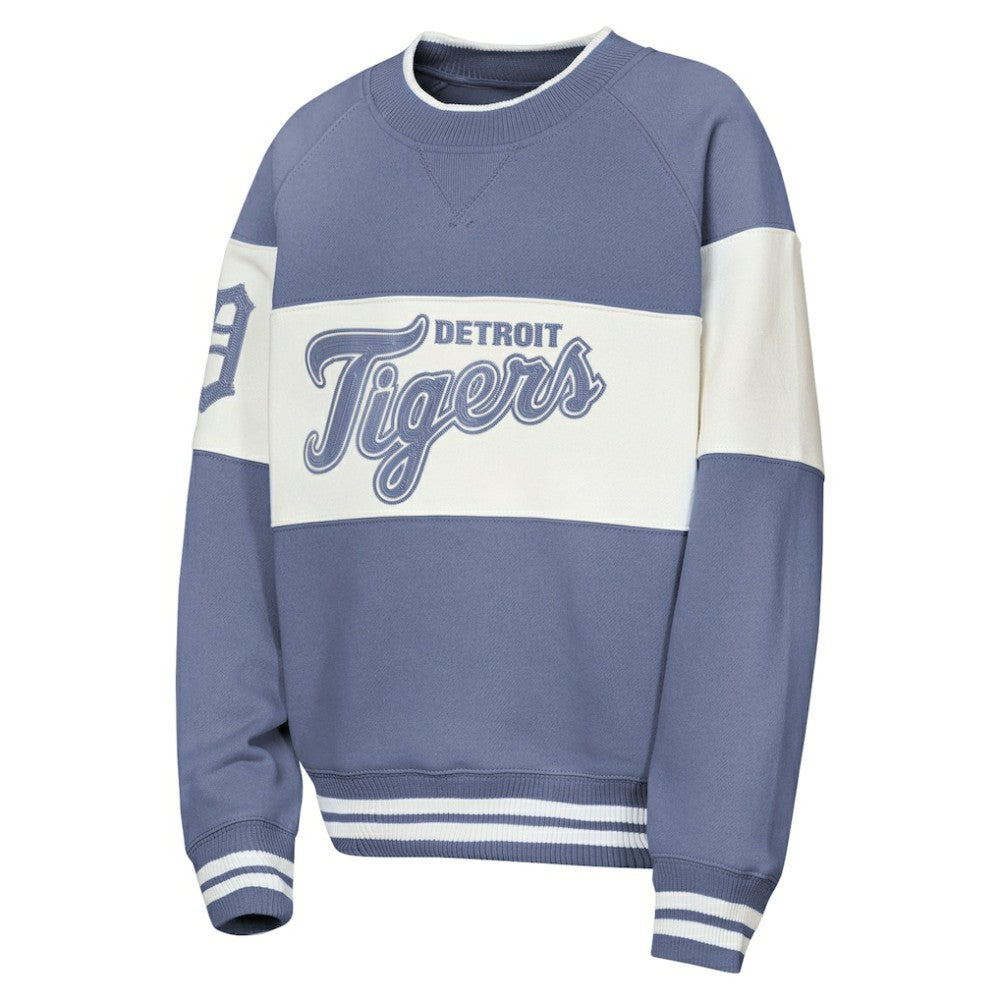 Blue Detroit Tigers Outerstuff Youth Ultimate Pastels On Base Sweatshirt
