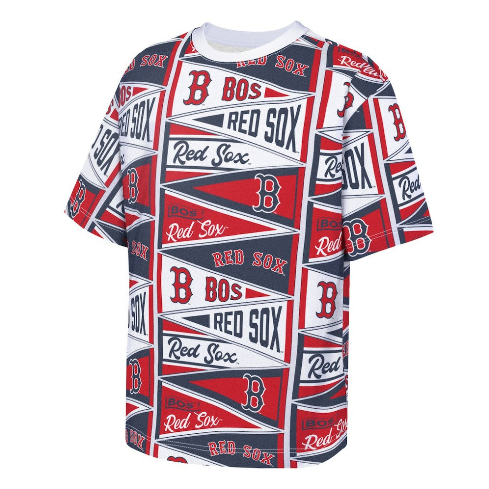 Red Boston Red Sox Outerstuff Youth All-Over Pennant T-Shirt