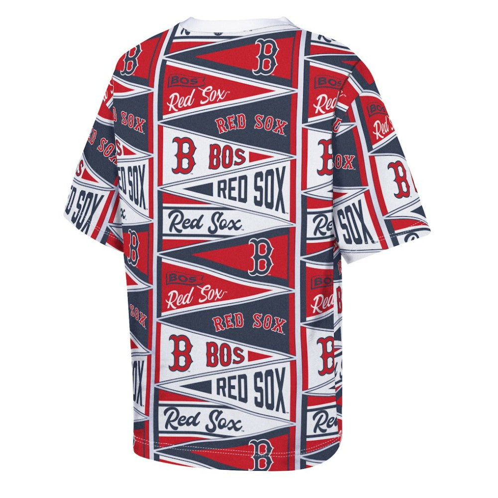 Red Boston Red Sox Outerstuff Youth All-Over Pennant T-Shirt
