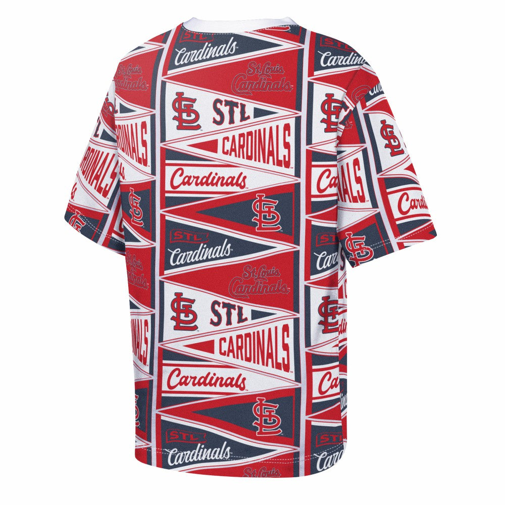 Red St. Louis Cardinals Outerstuff Youth All-Over Pennant T-Shirt