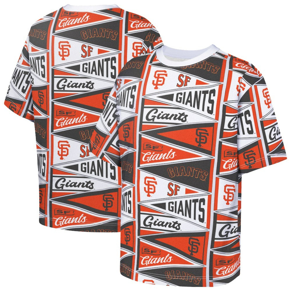 Orange San Francisco Giants Outerstuff Youth All-Over Pennant T-Shirt