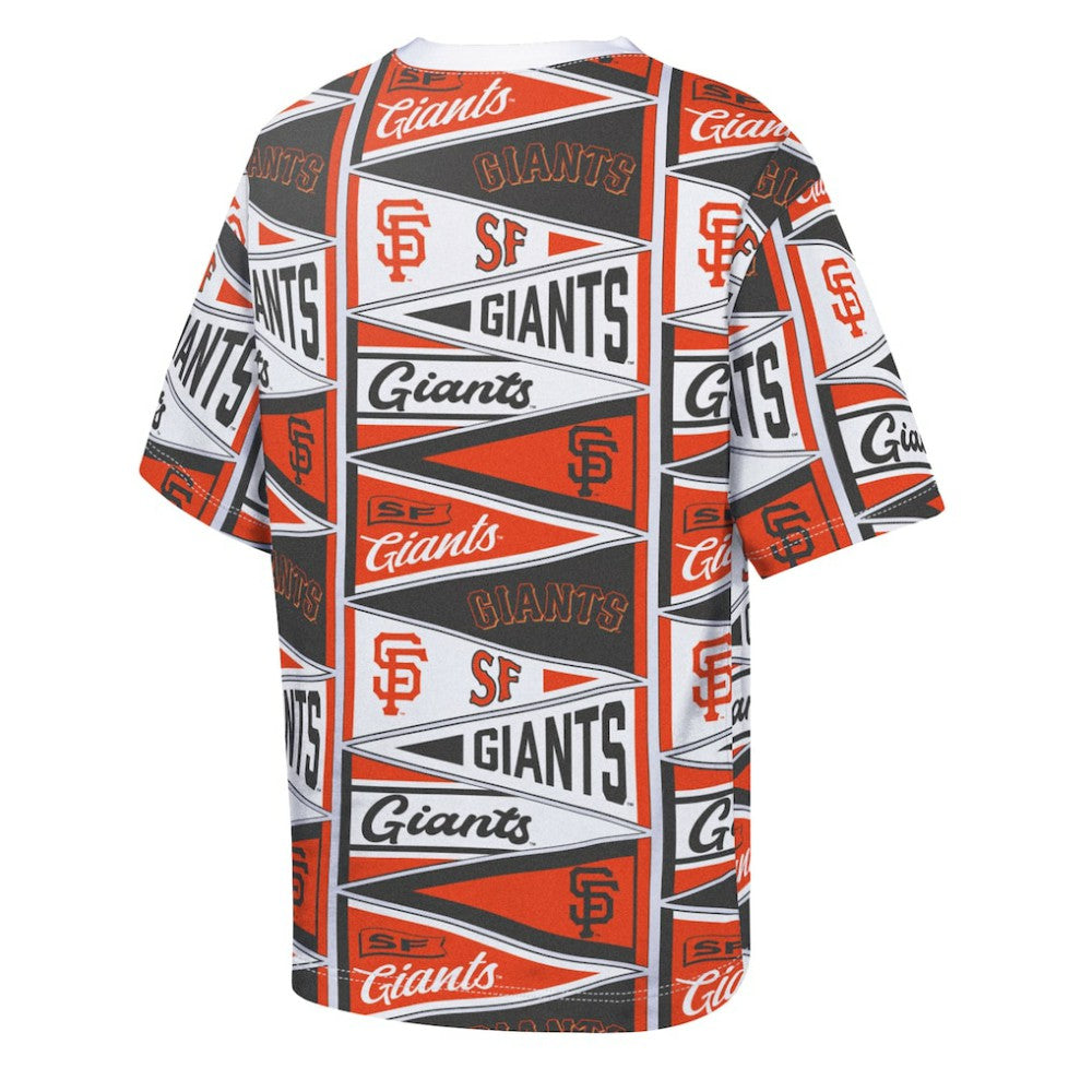 Orange San Francisco Giants Outerstuff Youth All-Over Pennant T-Shirt