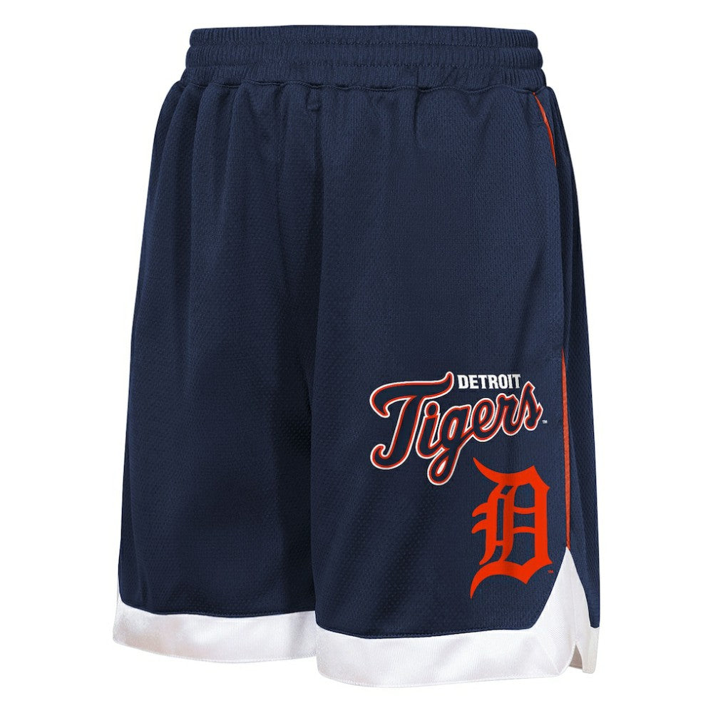 Navy Detroit Tigers Outerstuff Youth Big League All Star Fashion Shorts