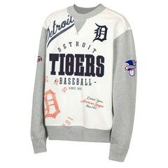 Cream/Gray Detroit Tigers Outerstuff Youth Big League Power Hit Fleece Sweatshirt