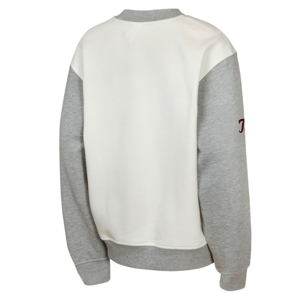 Cream/Gray Detroit Tigers Outerstuff Youth Big League Power Hit Fleece Sweatshirt