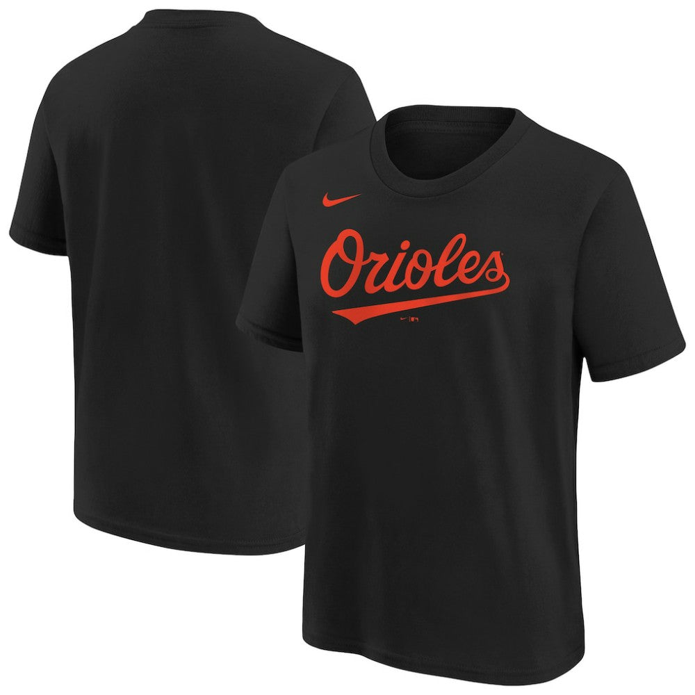 Black Baltimore Orioles Nike Youth Wordmark T-Shirt