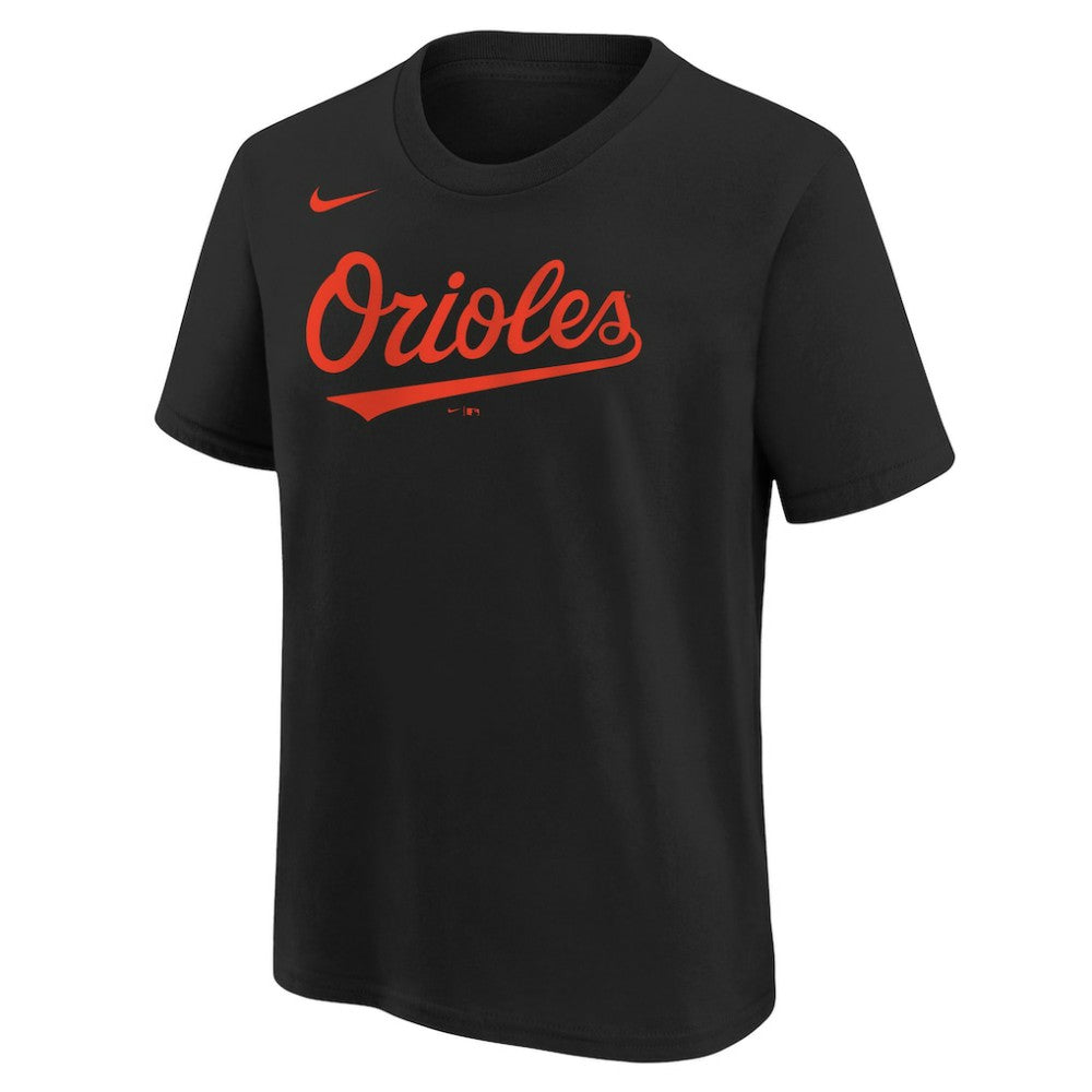 Black Baltimore Orioles Nike Youth Wordmark T-Shirt