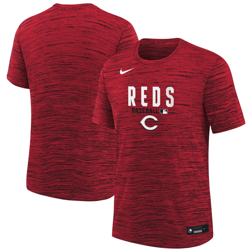 Red Cincinnati Reds Nike Youth Authentic Collection Velocity Dri-FIT T-Shirt