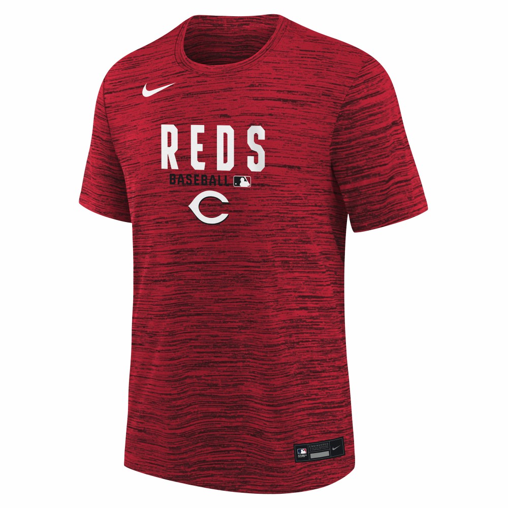 Red Cincinnati Reds Nike Youth Authentic Collection Velocity Dri-FIT T-Shirt