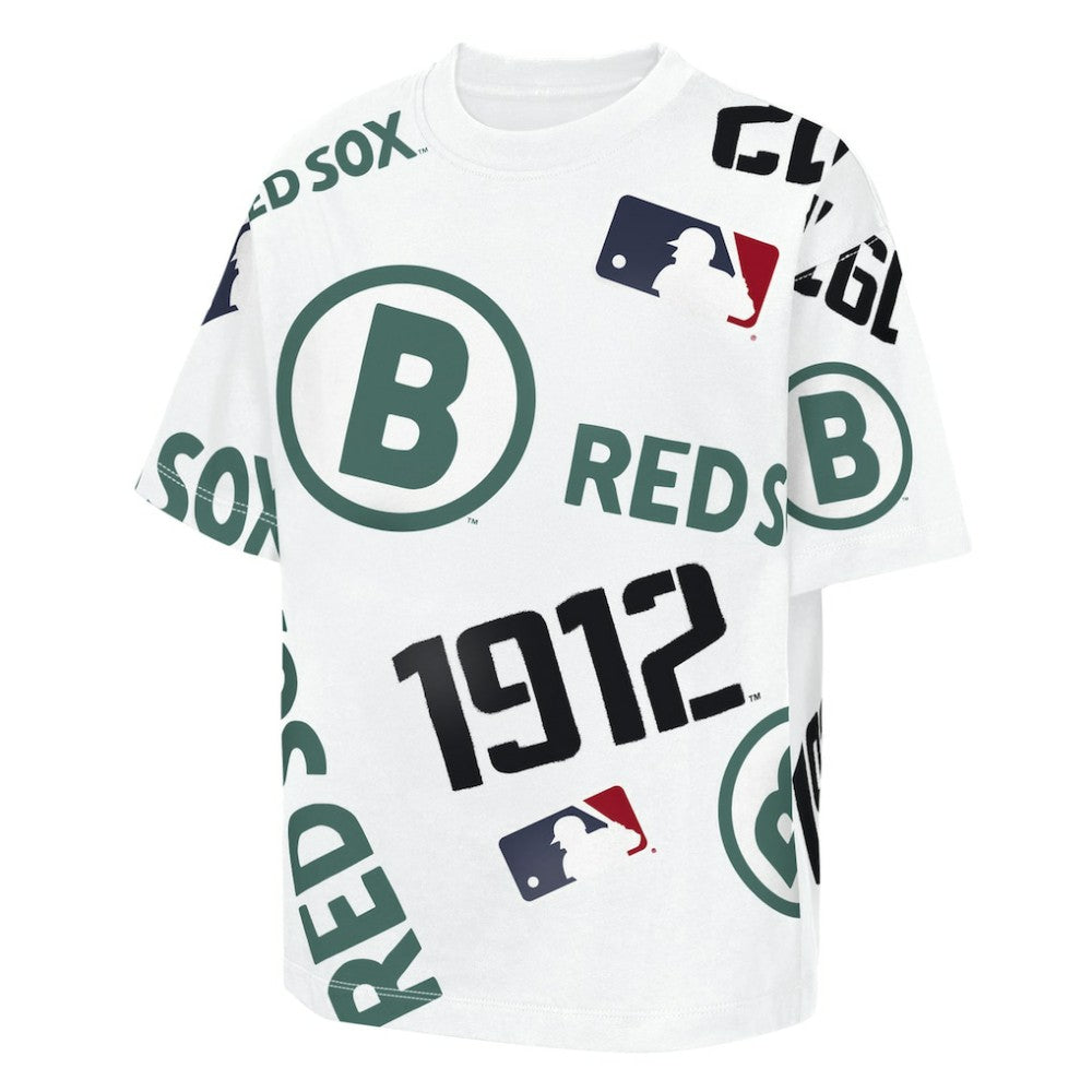 White Boston Red Sox Outerstuff Youth Circus Catch T-Shirt