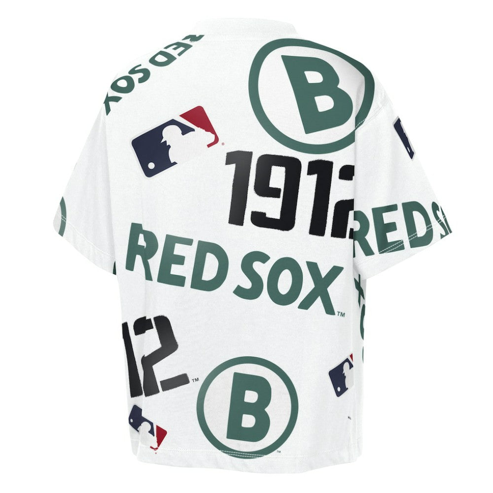White Boston Red Sox Outerstuff Youth Circus Catch T-Shirt