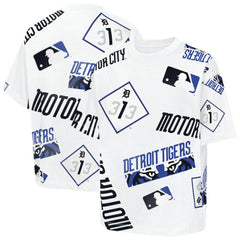 White Detroit Tigers Outerstuff Youth Circus Catch T-Shirt