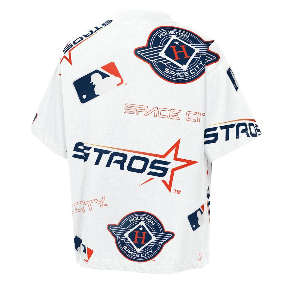 White Houston Astros Outerstuff Youth Circus Catch T-Shirt