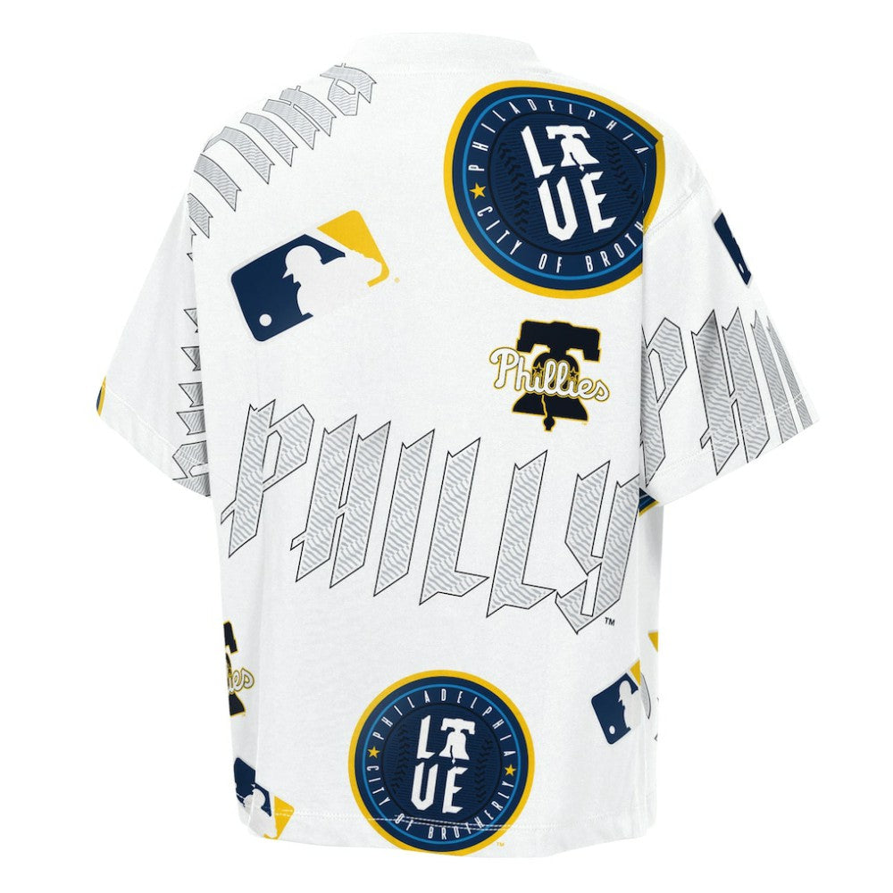 White Philadelphia Phillies Outerstuff Youth Circus Catch T-Shirt