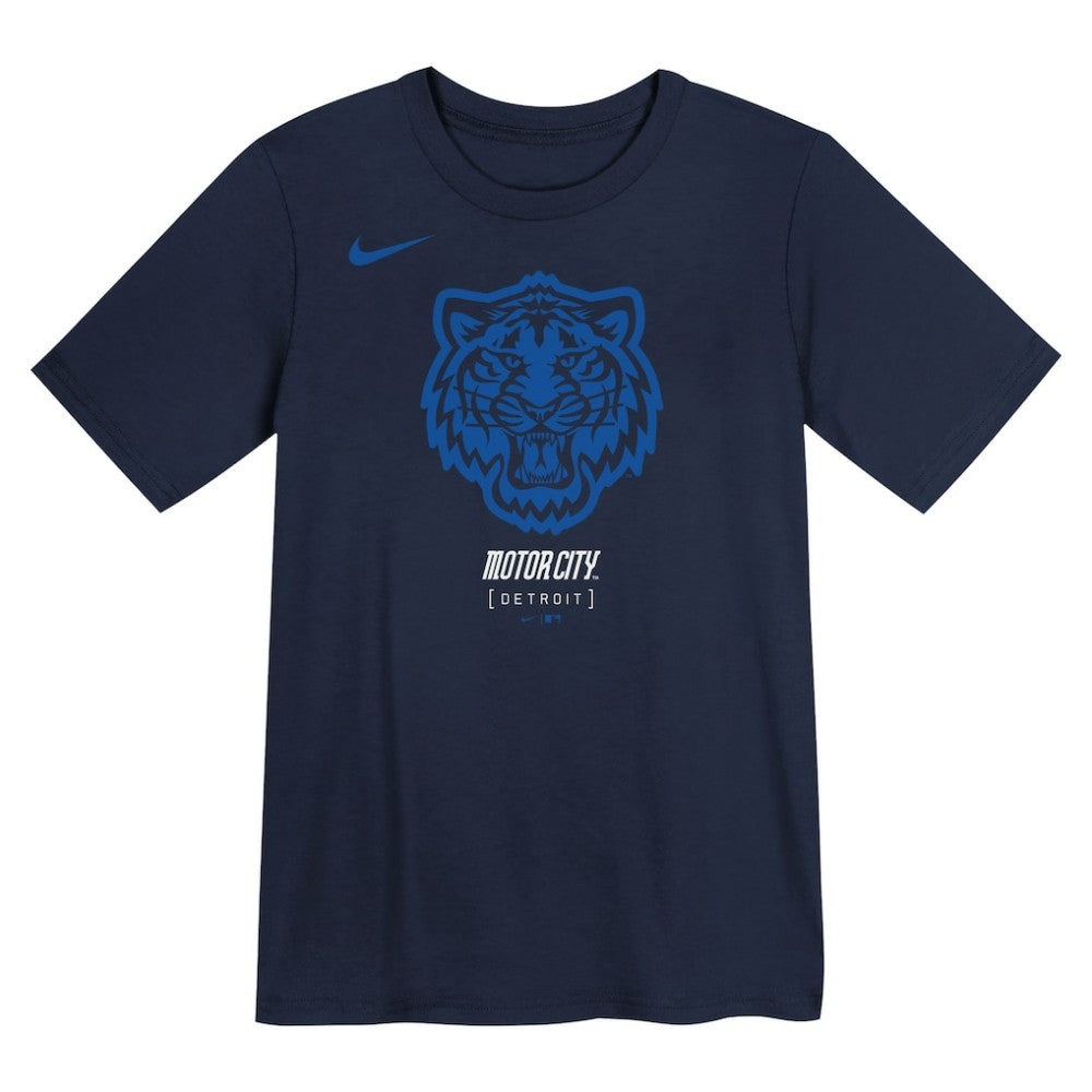 Navy Detroit Tigers Nike Preschool City Connect Logo T-Shirt