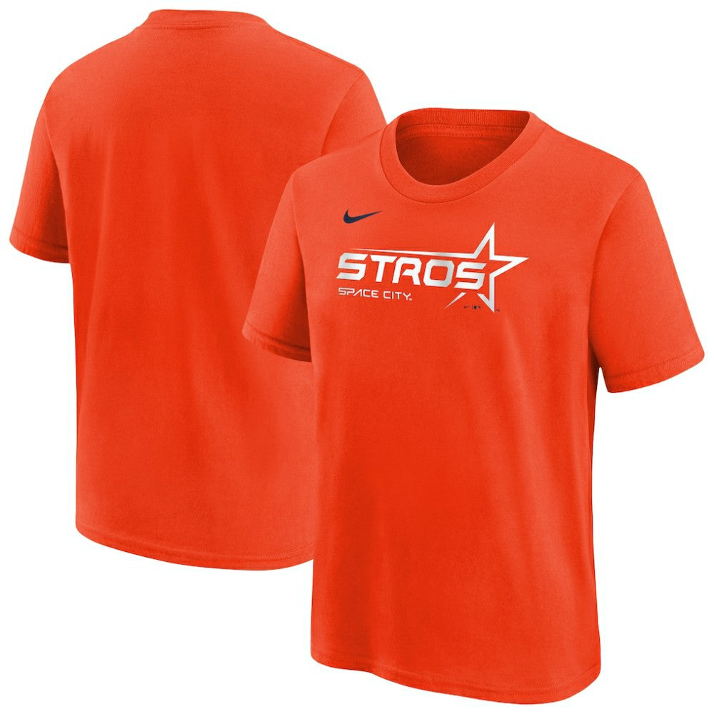 Orange Houston Astros Nike Youth City Connect Wordmark T-Shirt