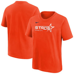 Orange Houston Astros Nike Youth City Connect Wordmark T-Shirt