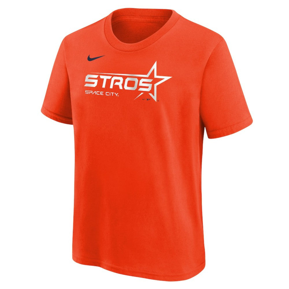 Orange Houston Astros Nike Youth City Connect Wordmark T-Shirt