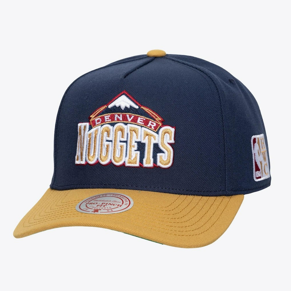 Mitchell & Ness Denver Nuggets Legendary Home Pro Pinch Snapback Hat