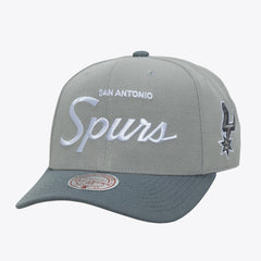 Mitchell & Ness San Antonio Spurs Thunderstorm Head Coach Pro Crown Snapback Hat