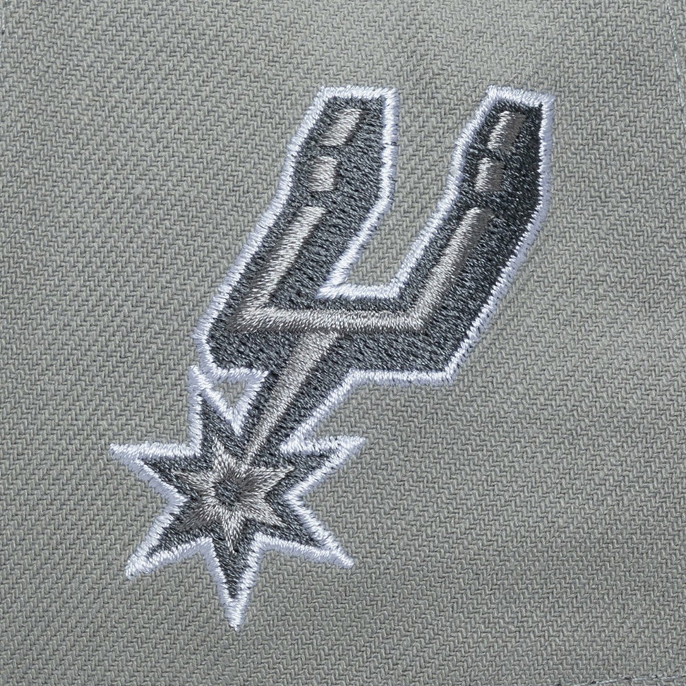 Mitchell & Ness San Antonio Spurs Thunderstorm Head Coach Pro Crown Snapback Hat
