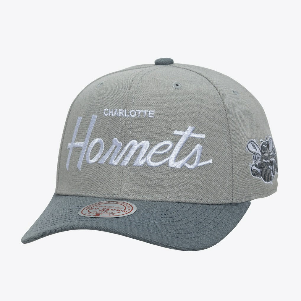 Mitchell & Ness Charlotte Hornets Thunderstorm Head Coach Pro Crown Snapback Hat