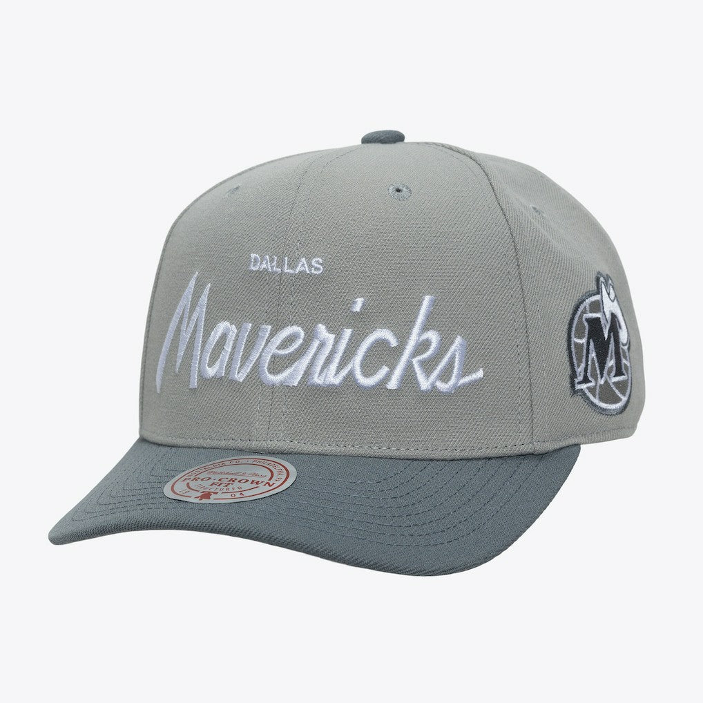 Mitchell & Ness Dallas Mavericks Thunderstorm Head Coach Pro Crown Snapback Hat sale