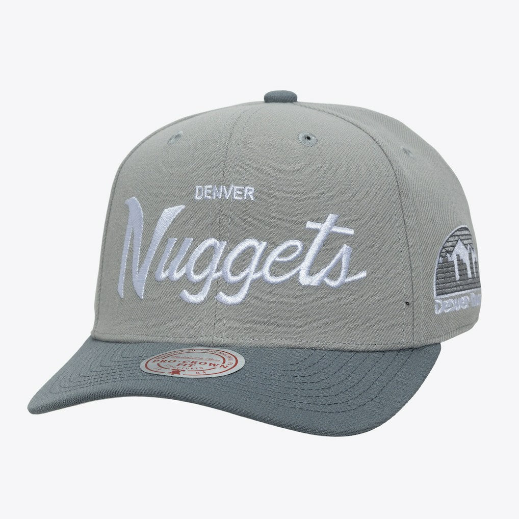Mitchell & Ness Denver Nuggets Thunderstorm Head Coach Pro Crown Snapback Hat sale