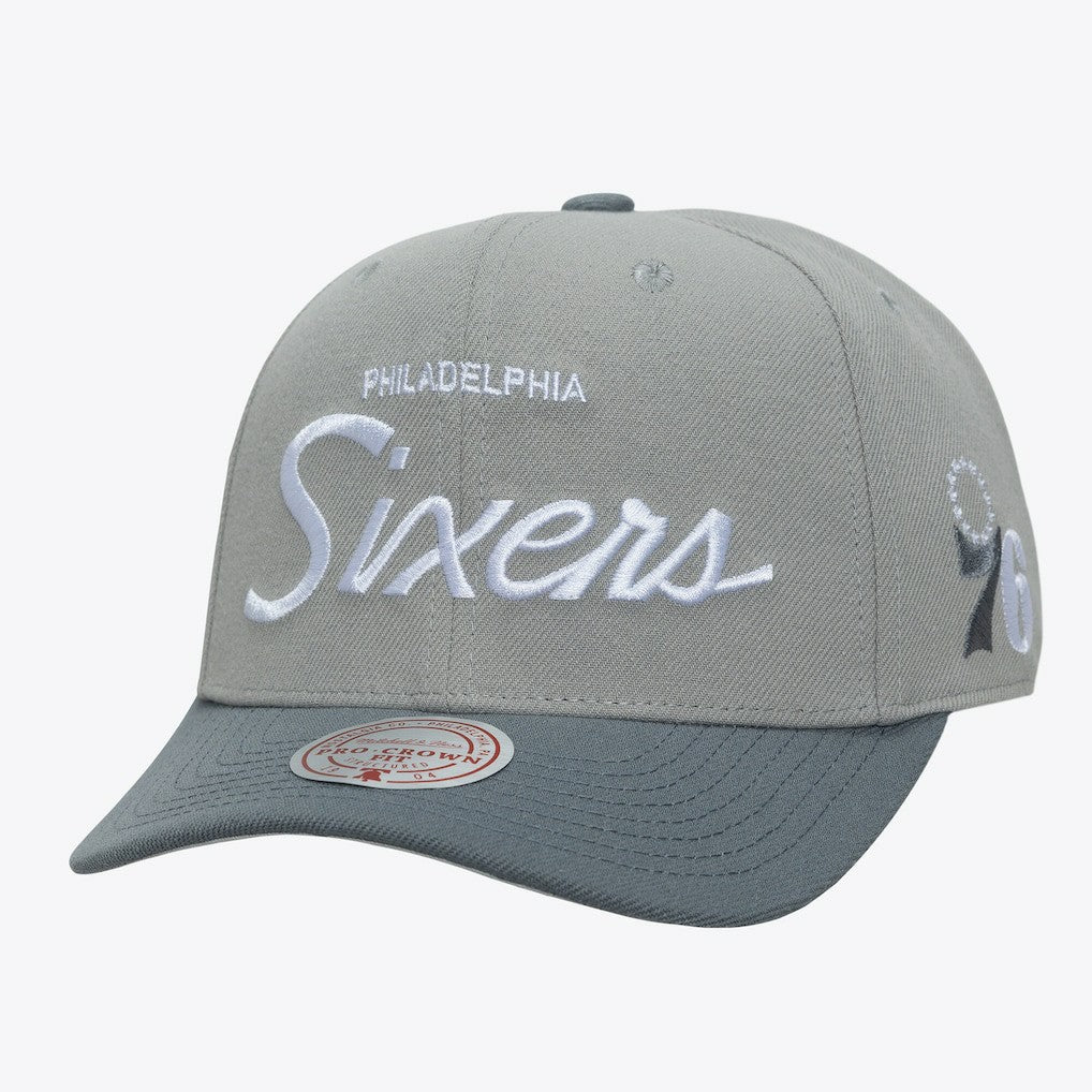 Mitchell & Ness Philadelphia 76ers Thunderstorm Head Coach Pro Crown Snapback Hat
