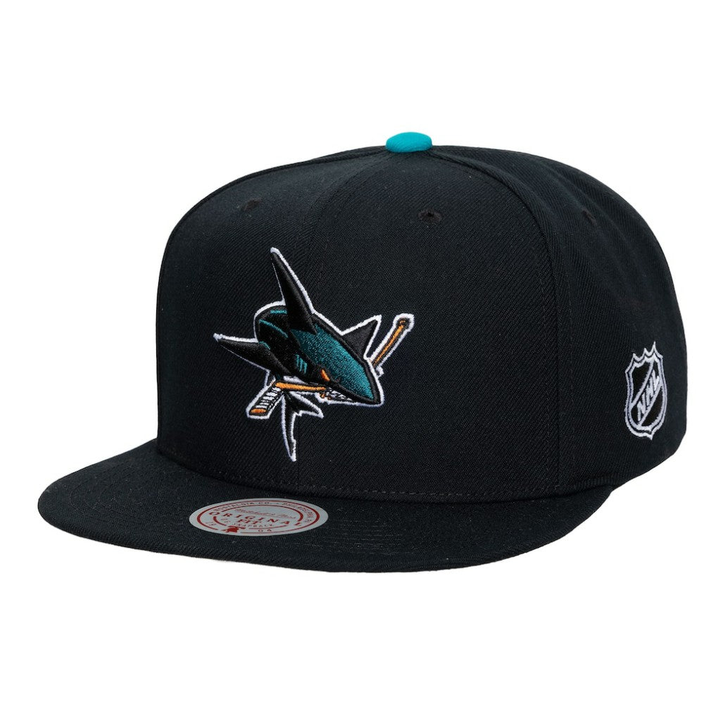 NHL San Jose Sharks Mitchell & Ness Legendary Away Snapback Hat