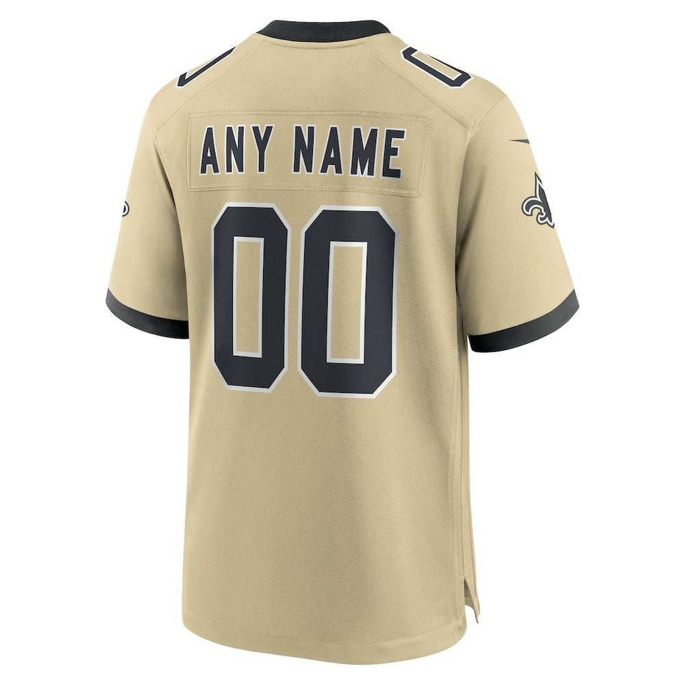 Gameday Golds Alternate Custom Game Jersey - New Orleans Saints Jerseys