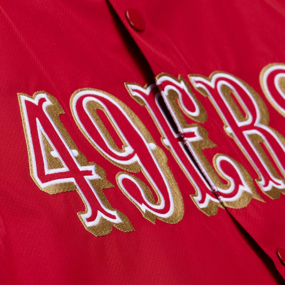 Coaches Full-Snap Hooded Windbreaker Jacket - San Francisco 49ers Jackets