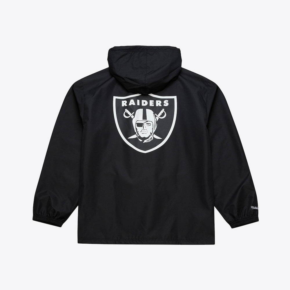Coaches Full-Snap Hooded Windbreaker Jacket - Las Vegas Raiders Jackets