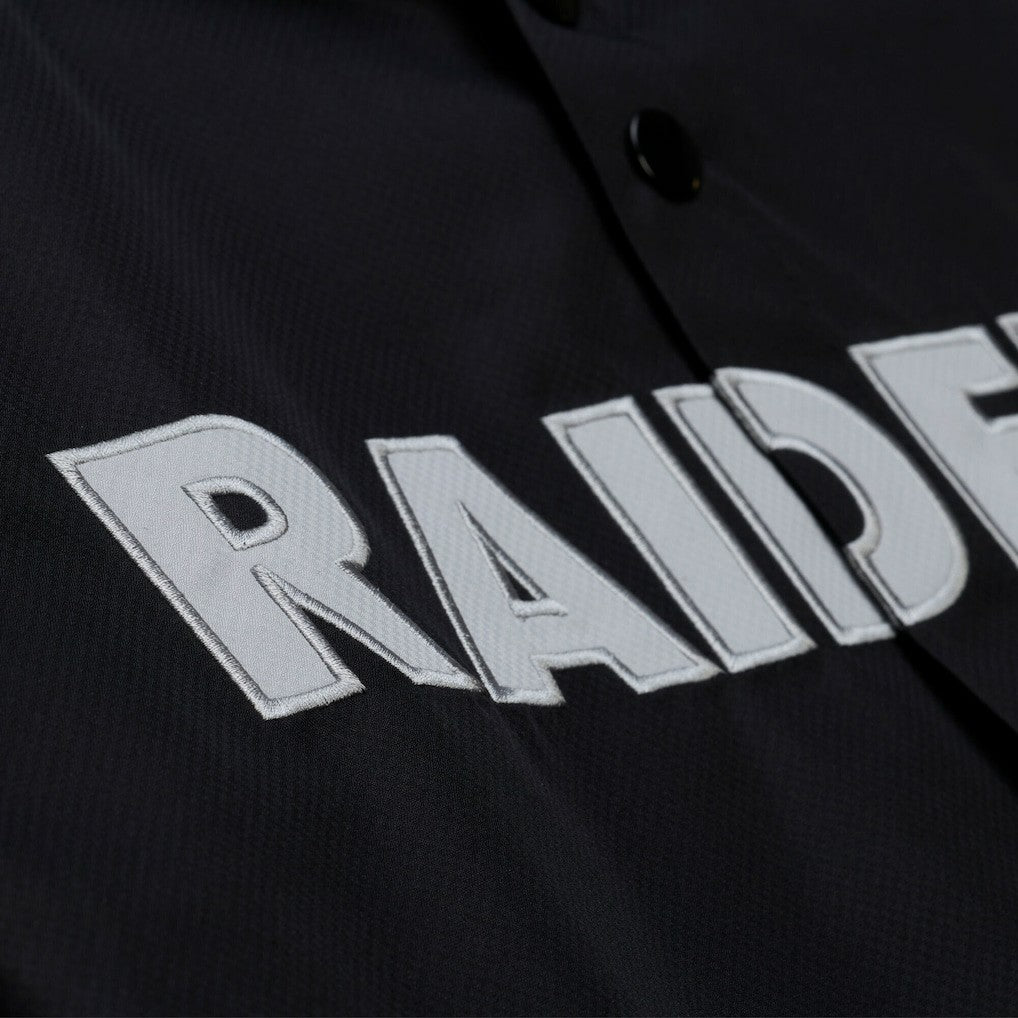 Coaches Full-Snap Hooded Windbreaker Jacket - Las Vegas Raiders Jackets