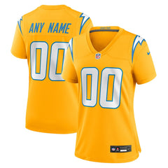 Women's Alternate Charger Power Game Custom Jersey - Los Angeles Chargers Jerseys