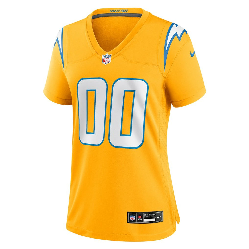 Women's Alternate Charger Power Game Custom Jersey - Los Angeles Chargers Jerseys