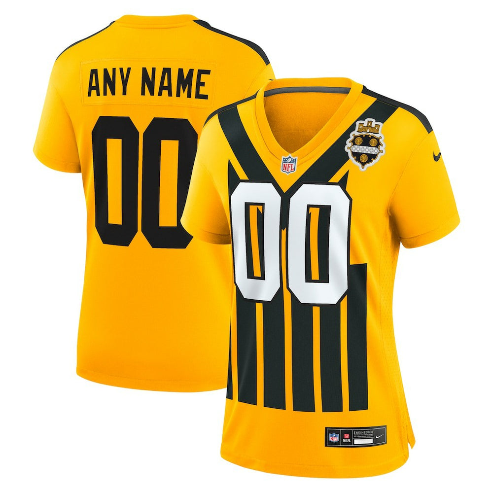 Women's Alternate 1933 Throwback Game Custom Jersey - Pittsburgh Steelers Jerseys
