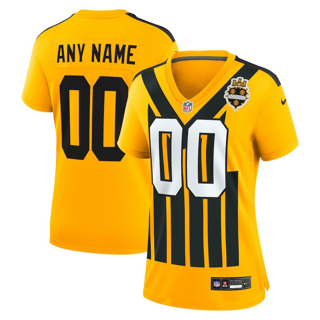 Women's Alternate 1933 Throwback Game Custom Jersey - Pittsburgh Steelers Jerseys