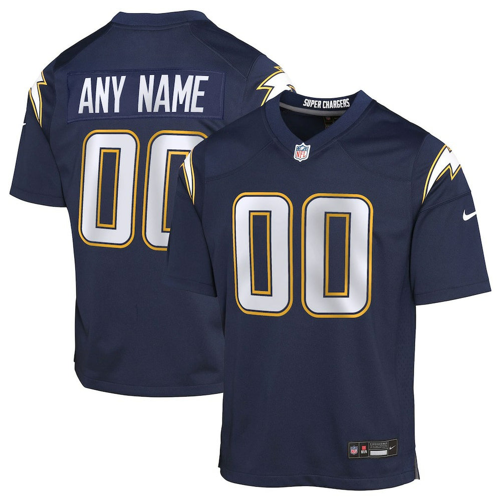 Youth Alternate Super Chargers Game Custom Jersey - Los Angeles Chargers Jerseys