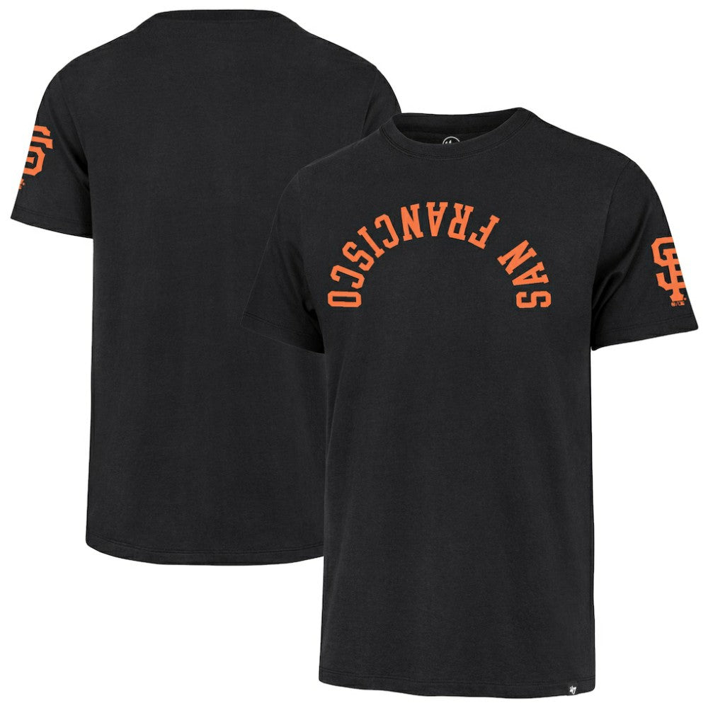Black San Francisco Giants '47 Upside Down Two-Peat Franklin T-Shirt