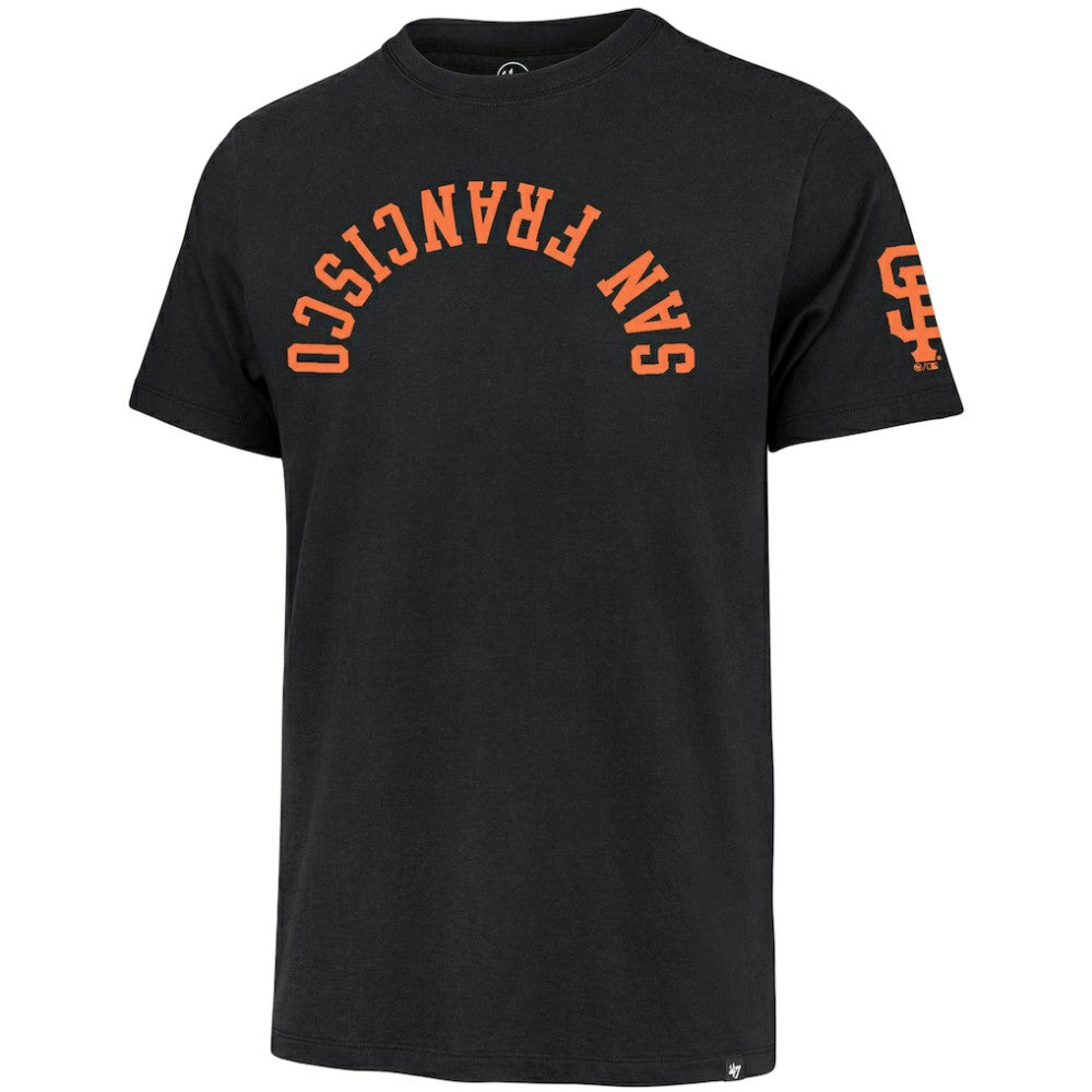 Black San Francisco Giants '47 Upside Down Two-Peat Franklin T-Shirt